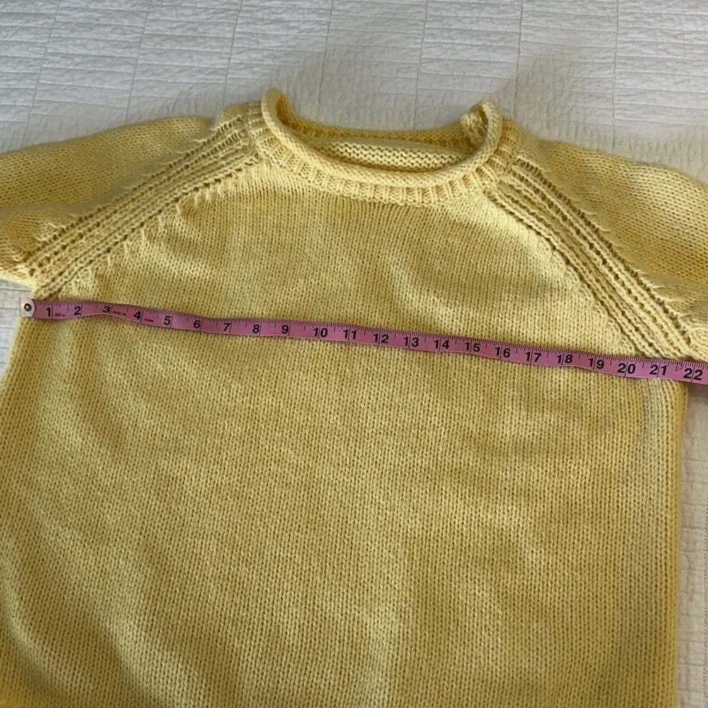 Knit Cozy Sweater Soft Rubber Duck Yellow Sweater Large Oversized EUC!